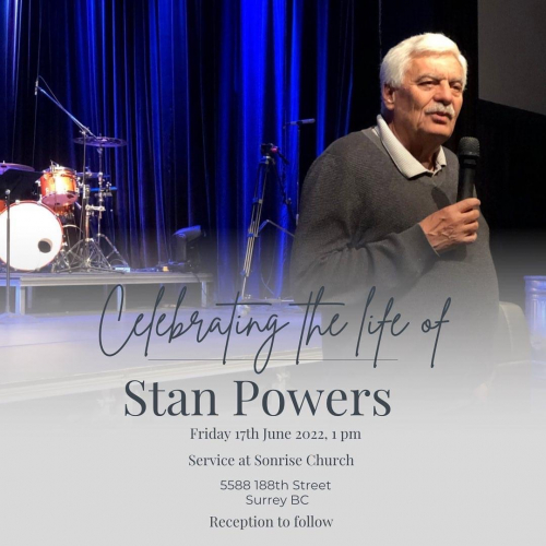 Rev Stan Powers Celebration of Life